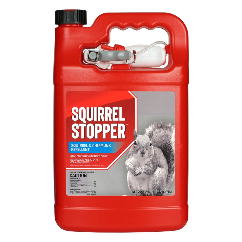 Deer Stopper Squirrel Stopper, Liquid Animal Stopper Repellent, All Natural, Effective All Year Round, Safe for People and Pets, No Harsh Chemicals, Ready to Use, Squirrel Repellent - 1 Gallon - Image 1